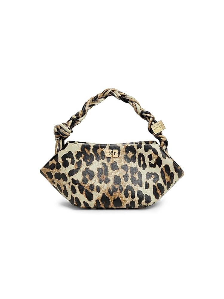 Amazon.com: Ganni, Bou Mini Leopard-Print Bag, Leopard